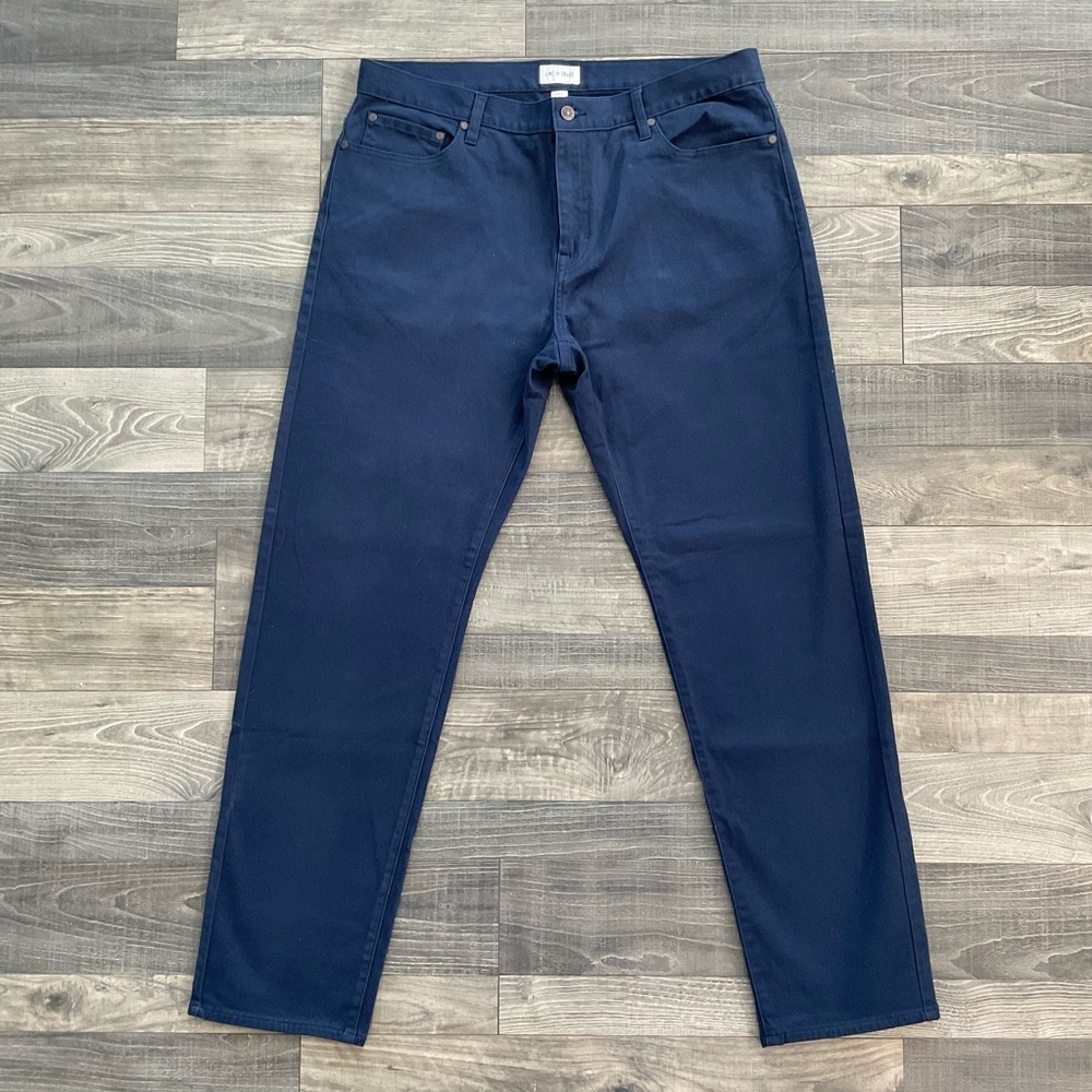 39x34 Line of Trade The Five-Pocket Pant Men’s Navy Blue Sueded Stretch Twill